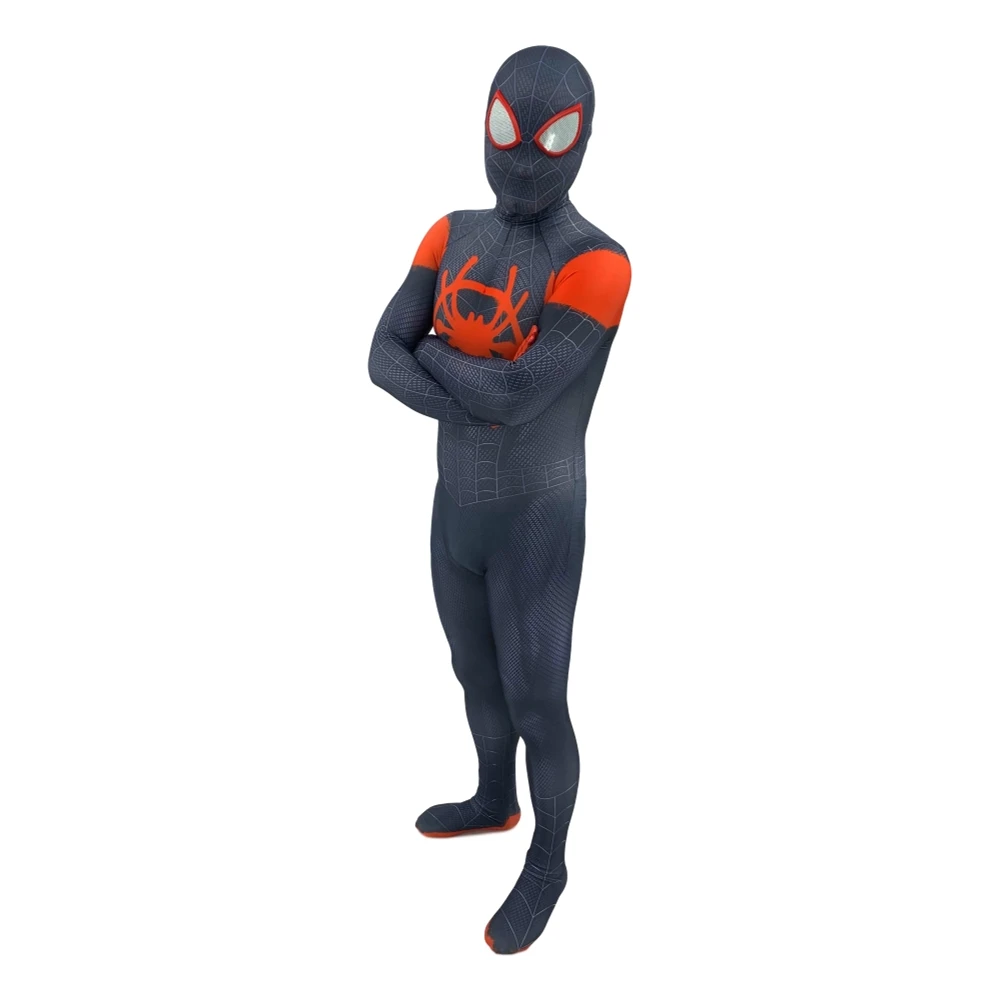 3D печать Miles Morales удивительный костюм Человека-паука Zentai Человек-паук боди костюм комбинезоны