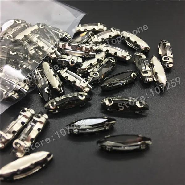 black diamond 15x4 мм Navette пришить D коготь стразы смешанные цвета маркиза стекло, кристалл, камень конский глаз пришить Камень для платья аксессуары - Цвет: black diamond