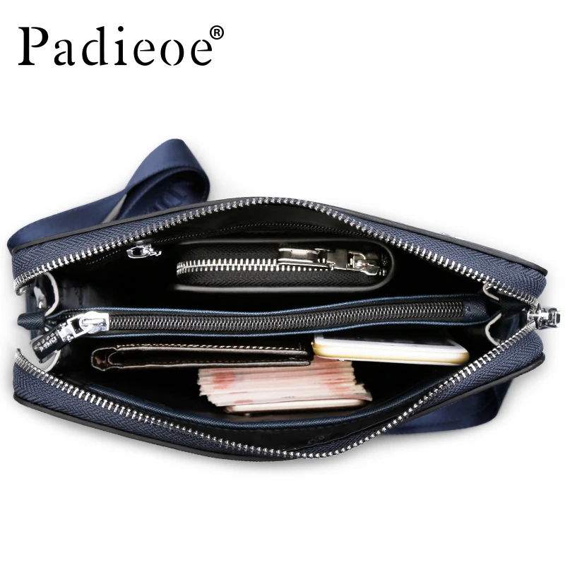 Padieoe брендовая Высококачественная Мужская сумка из спилка Повседневная