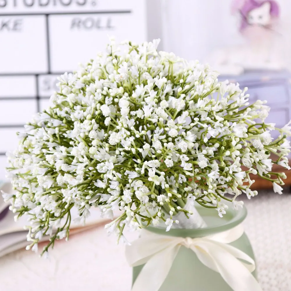 Gypsophila пластиковые искусственные цветы для свадебной вечеринки домашний декор