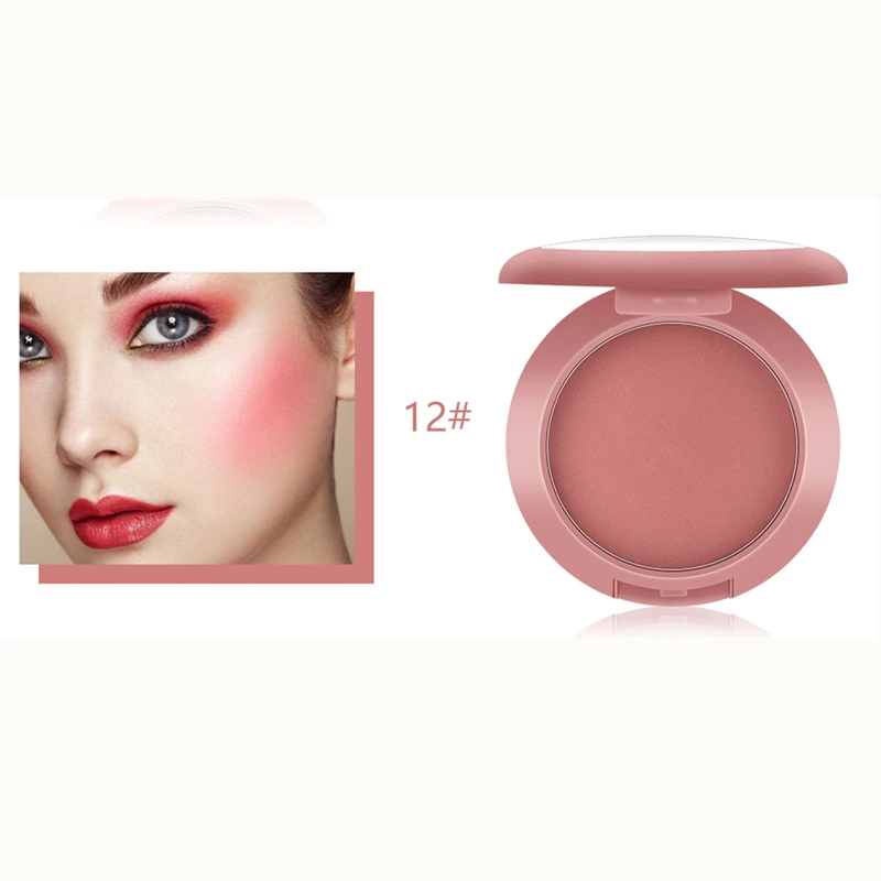 012 MISS ROSE Peach Запеченные Румяна текстура Румяна Палитра стойкая матовая Румяна для лица Контур Макияж Профессиональная Косметика для щек бронзатор - Цвет: 012