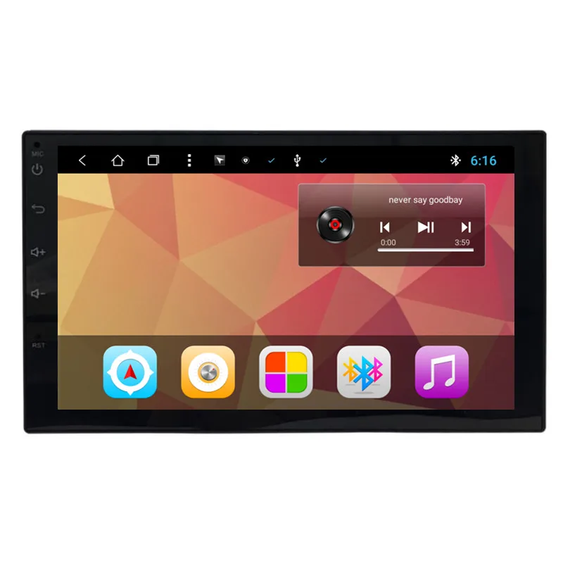 Автомобильный мультимедийный стерео радиоприемник 7 дюймов Android аудио DVD GPS