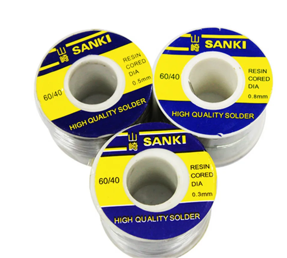 Япония SANKI сварки Железная проволока катушка 250 г 2.0% 0 5 мм 60/40 45FT Tin Lead линия Розин