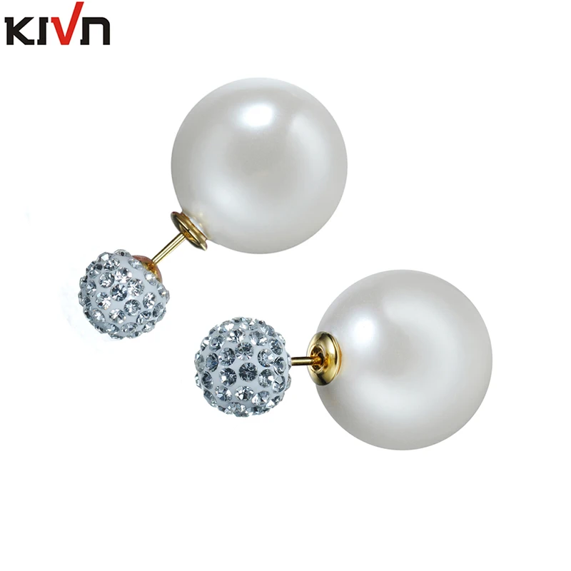 Модные ювелирные изделия KIVN хрустальные женские серьги гвоздики для девочек