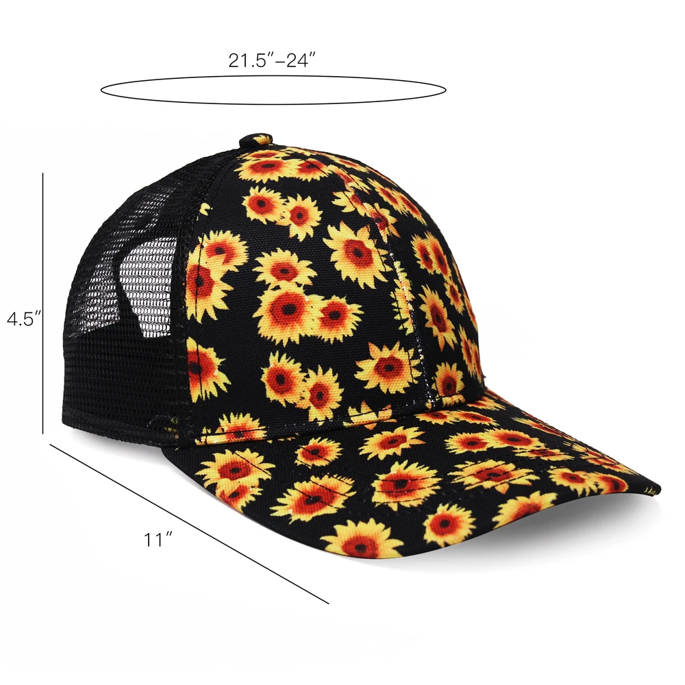 50PCS Ready instock Cheetah Serape Print Hat Leopard Pattern Adult Cap Canvas With Sunflower Caps DOMIL-1091116 |