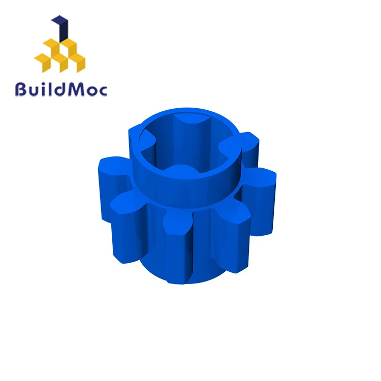 BuildMOC 3647 8 зубчатая передача наружный диаметр 10,0 строительные блоки части DIY развивающие творческие подарочные игрушки