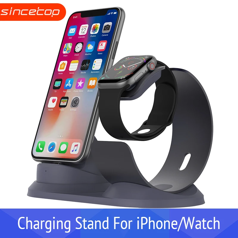 Зарядная док-станция для телефона, подставка для Apple Watch, алюминиевая подставка для мобильного зарядного устройства, держатель для телефона, зарядка для iPhone, поддержка
