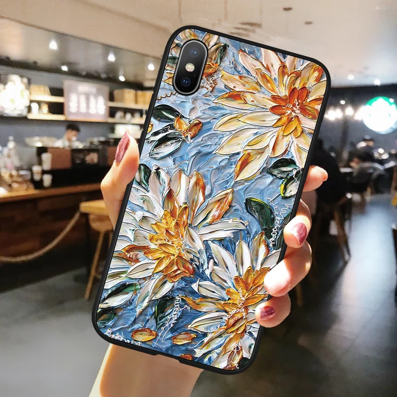 yh3h 3D картина маслом чехол с тиснением для Xiaomi mi CC9e CC9 9T Pro 9 SE Honor 8 Lite A1 5X 6X из мягкого ТПУ для Red mi Note 7 6 5 K20 Pro 7A S2 крышка - Цвет: yh3h