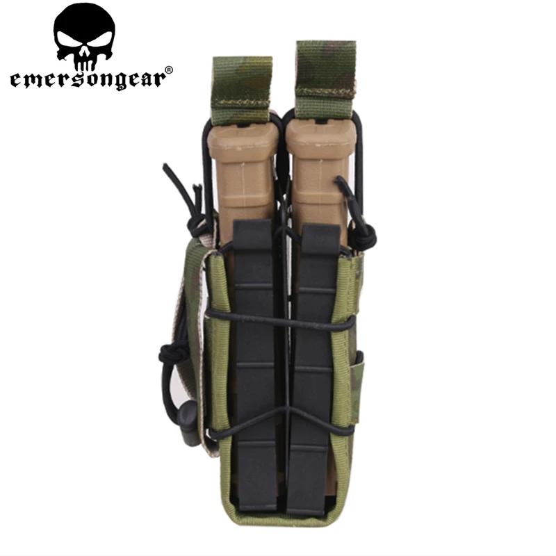 Эмерсон Двухместный Модульная винтовка, подсумок страйкбол охотничьи ножи утилита Молл MAG Цифровой desert EM6035