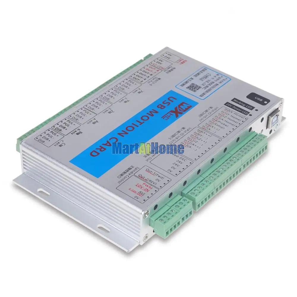 XHC USB 2MHz Mach4 CNC 6 Axis Motion control Card Breakout Board MK6-M4 для машинного центра, гравировальный станок с ЧПУ# SM782@ SD
