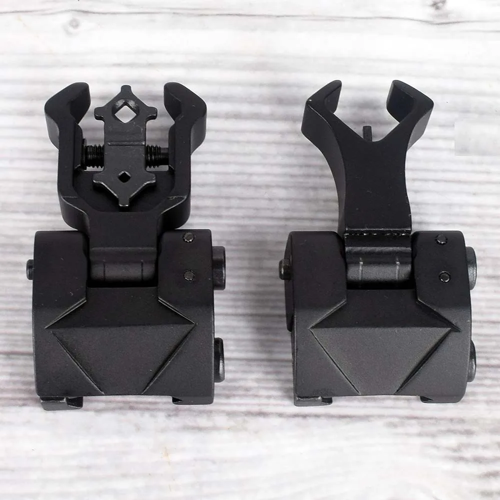 Тактический AR15 AR 15 AR-15 складной откидной передний задний прицел смещение Быстрый переход резервный Железный прицел двойной l прицеливания отверстия