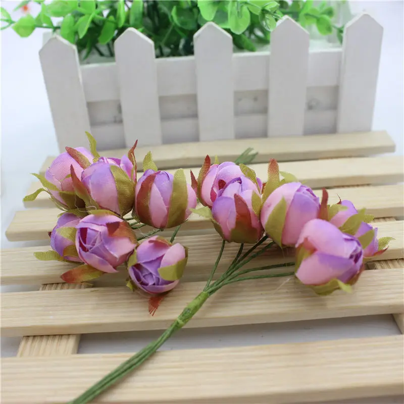 6 шт. букет цветов из искусственного шелка|flower flower|flower handflower cloth |
