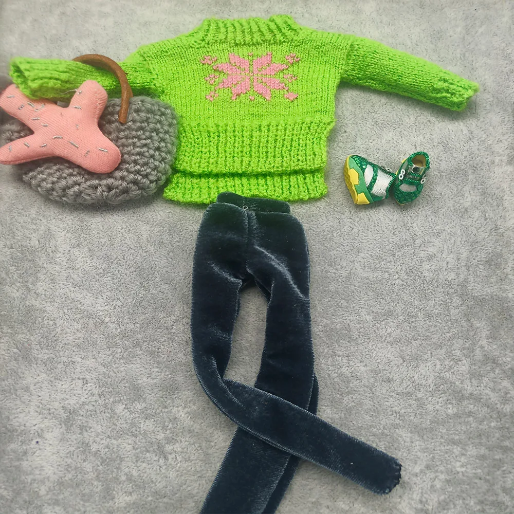 Коллекционная ручной работы Bjd одежда 1/6 Кукла аксессуар шерстяной свитер обувь
