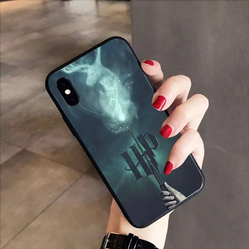RuiCaiCa всегда школа Слизерин черный мягкий чехол для телефона iPhone 8 7 6 6S 6plus X XS MAX 5 5S SE