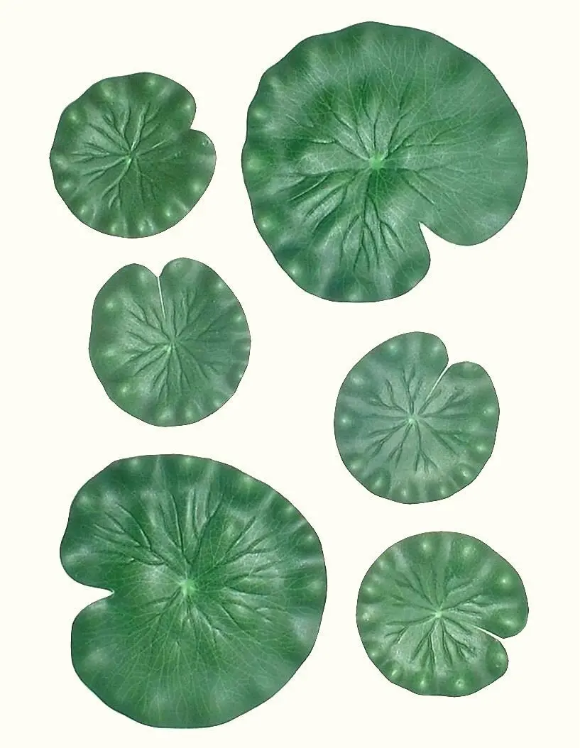 Искусственная вспененная листва для аквариума подвижный лист лотоса