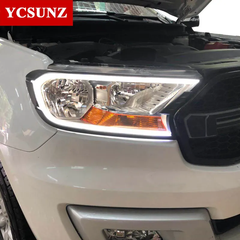 DRL светодиодный задний фонарь для Ford Ranger T6 T7 2012 2019|ford ranger headlight|headlight cover2016 ford |