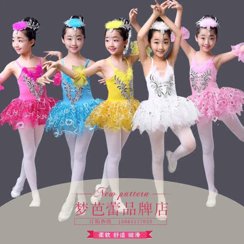 Children Ballet Dance Costume dress Kids Swan Lake Princess Dress Pancake Tutu Leotard Clothing For Girls outfits | Тематическая
