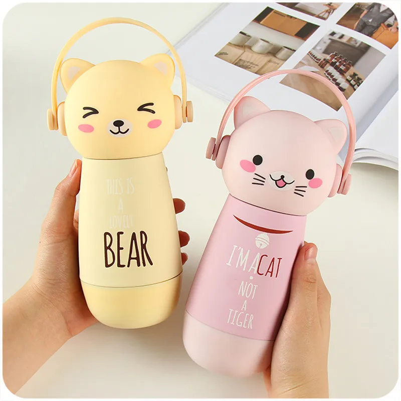 Candy Color Thermos Cups Girls Stainless Steel Vacuum Flasks Thermoses Travel Mugs School Cup My Water Bottles Sport Kids Bottle | Дом и сад