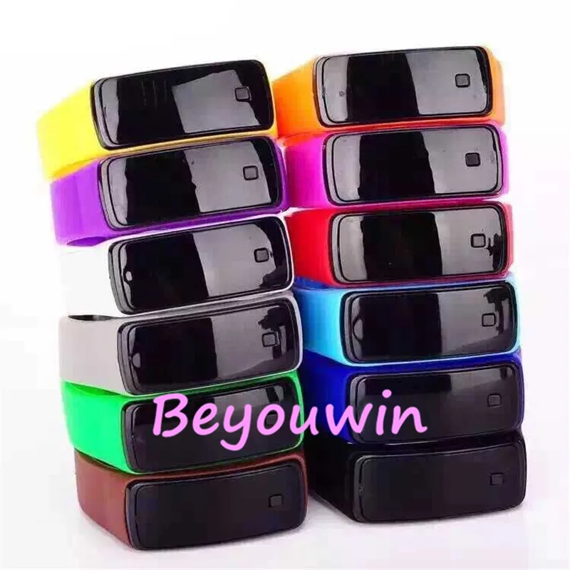 100 шт./лот хит продаж дешевые светодиодные цифровые часы повседневные