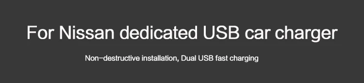 Зарядное устройство 2,1 A с двумя портами, Мини USB адаптер, 2 USB, автомобильное зарядное устройство, разъем для быстрой зарядки для Nissan x-trail sunny NV200 qashqai tiida