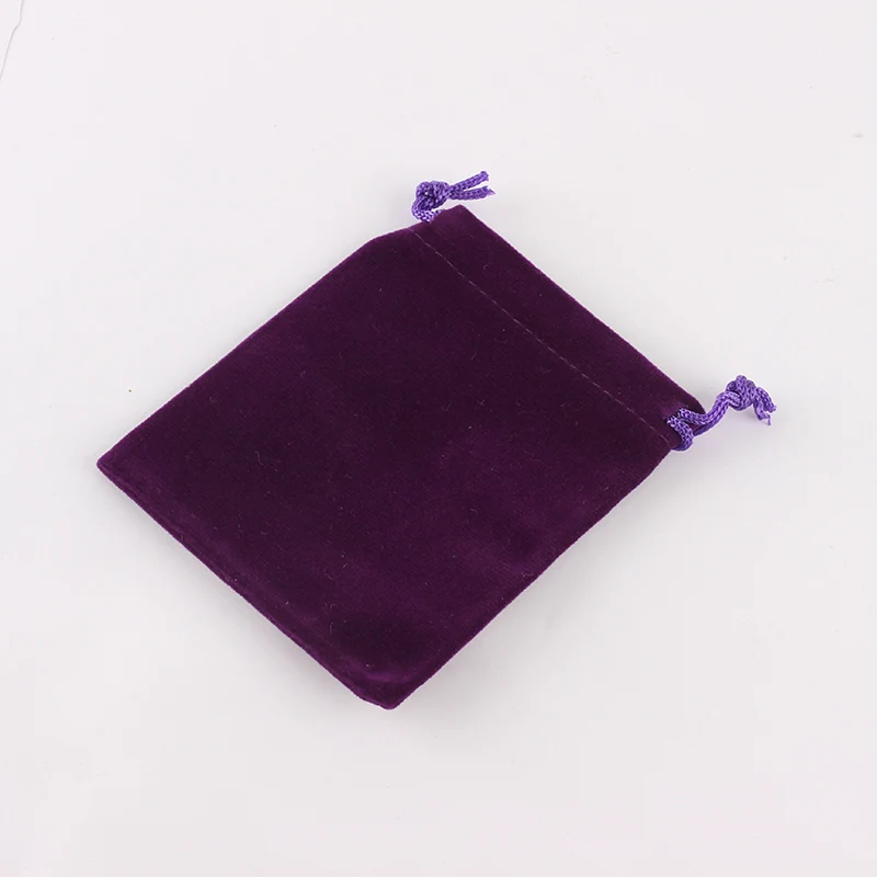 purple 5 шт. бархатная сумка для ювелирных изделий подарочные упаковочные сумки подарочные сумки и сумки Сумка для хранения логотип на заказ - Цвет: purple