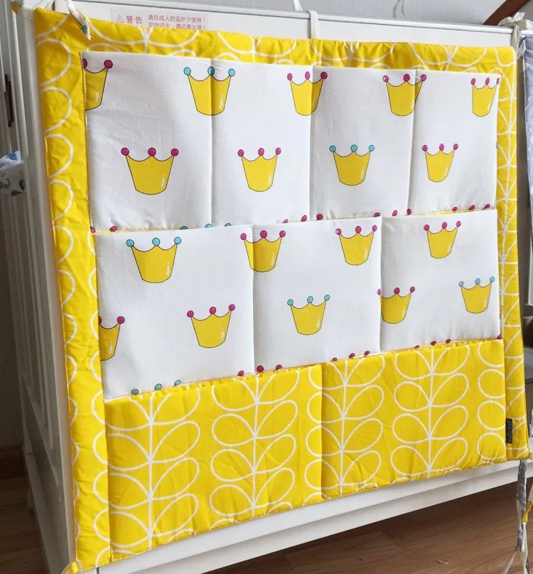 Baby Crib Pocket Storage Bumpers Clothes Stuffs Organizer Bags for Diapers Toys Changing Laundry Clothing |