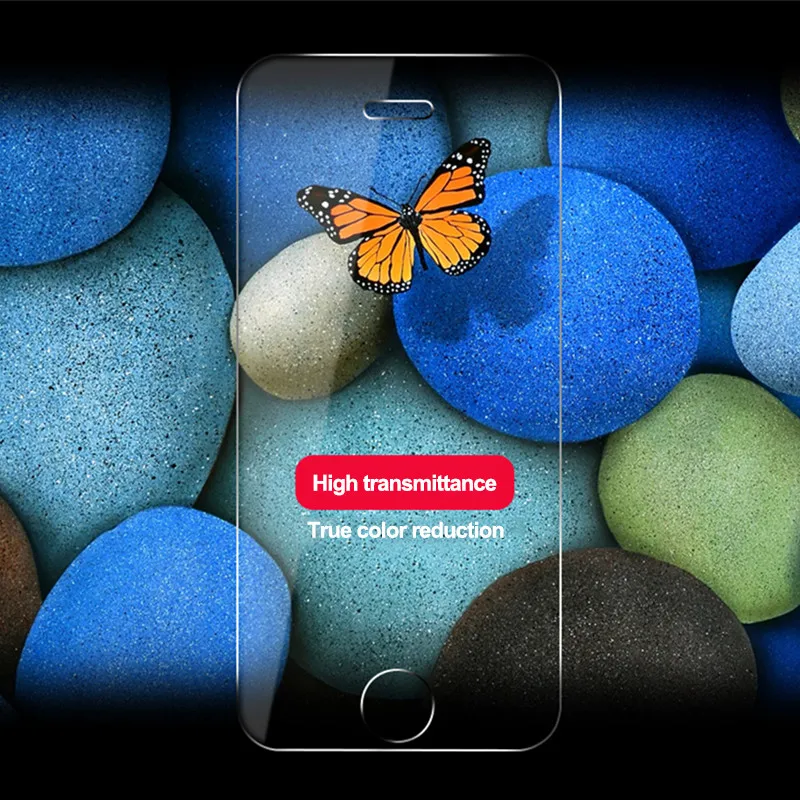 Закаленное стекло с полным покрытием для iPhone 11 Pro XS Max XR X защита экрана защитой от