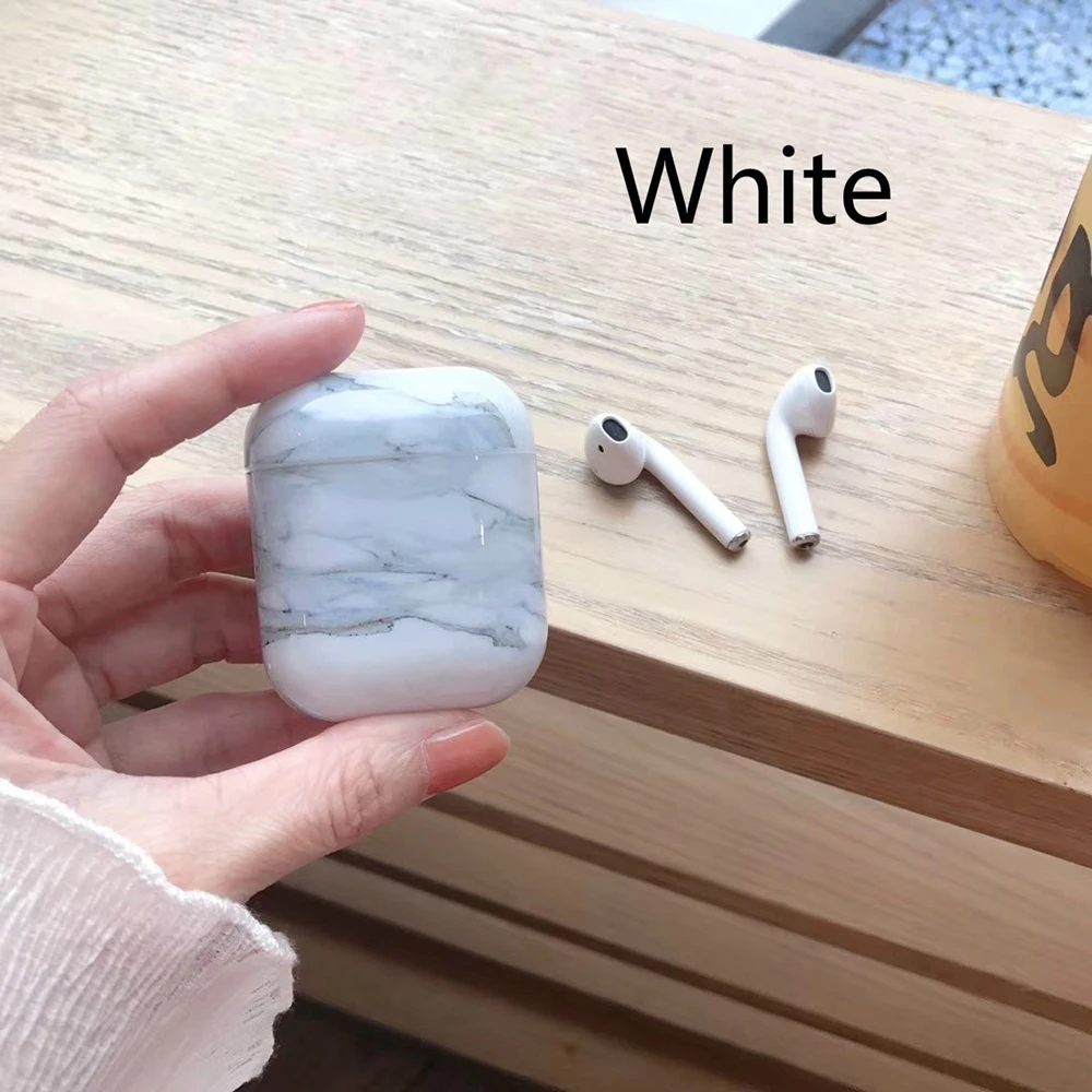 Чехол для наушников для Airpods, чехол, роскошный мраморный Жесткий Чехол для наушников, защитная крышка, аксессуары для Apple Airpods, зарядная коробка
