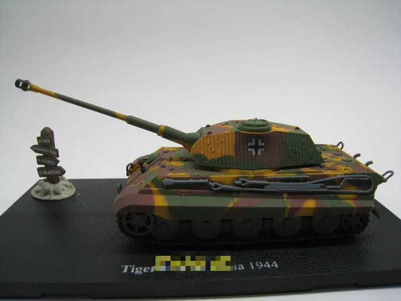 ATLAS 1/72 масштаб военная модель игрушки Тигр II Валлония 1944 литая под давлением металлическая модель бака игрушка для коллекции, подарок, украшение