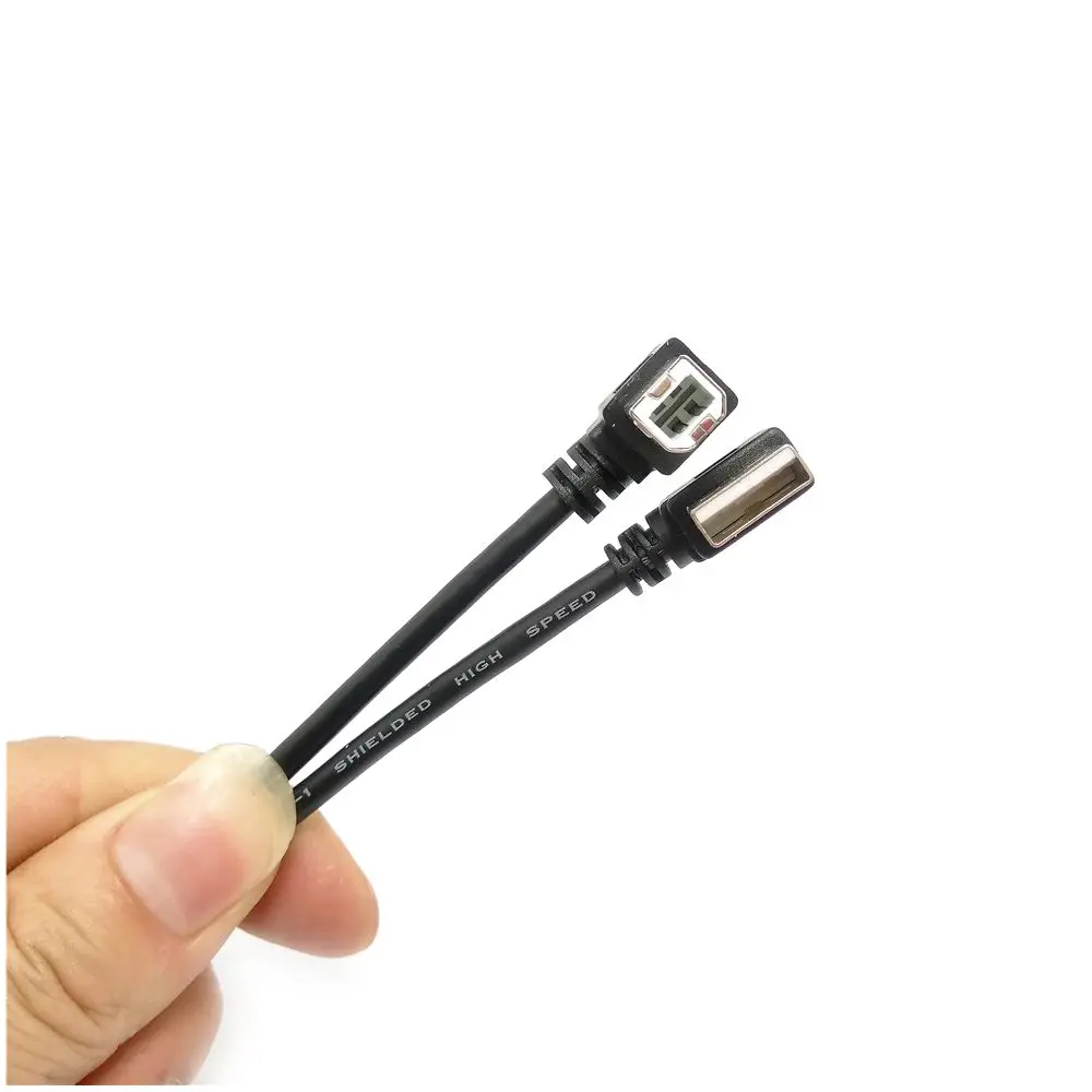 0 5 м правый угловой USB 2 A левый B Мужской 90 градусов принтер сканер компьютерный