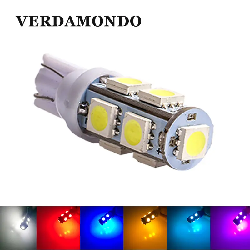 Автомобильные светодиодный лампы W5W T10 194 147 9 5050 SMD боковые габаритные огни для