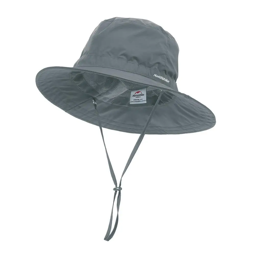 Dark Gray Naturehike защиты от солнца Альпинизм шляпа Солнцезащитная шляпа Пеший Туризм широкие поля открытый затенение быстрое высыхание путешествия рыболовные кепки - Цвет: Dark Gray