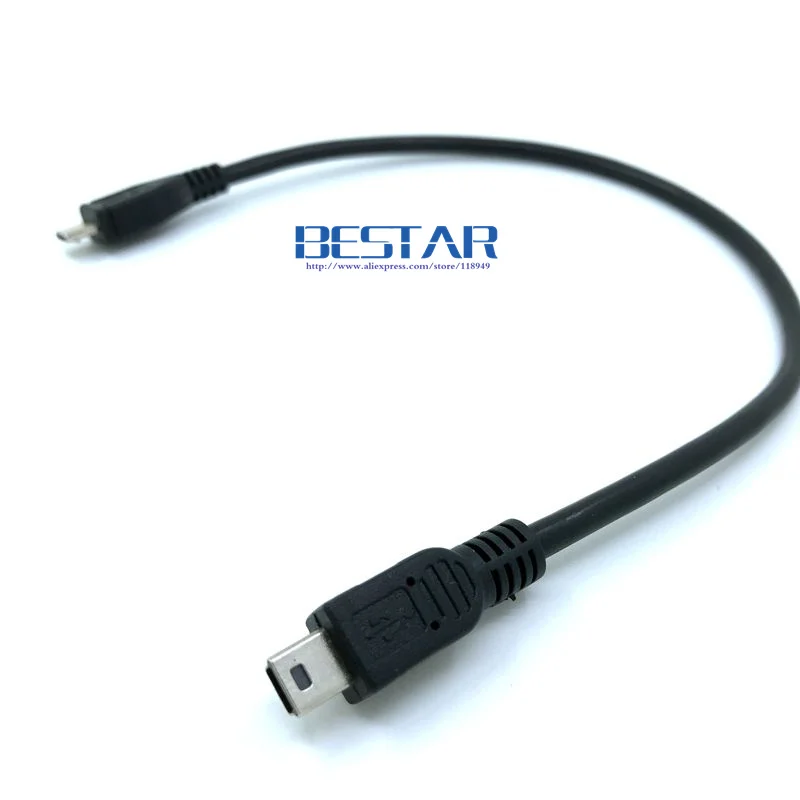 30 см мини-usb 2 0 5-контактный к микро USB micro-usb разъем адаптер зарядный кабель 1 фут для