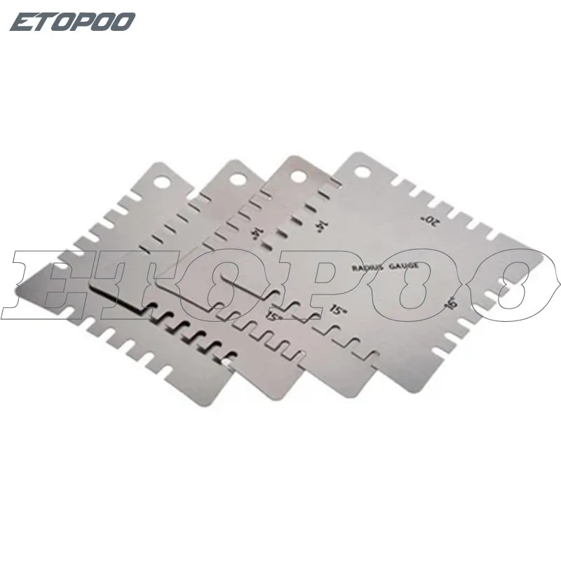 4 шт./компл. из нержавеющей стали гитара зубчатый радиус датчик дизайн гриф мерный