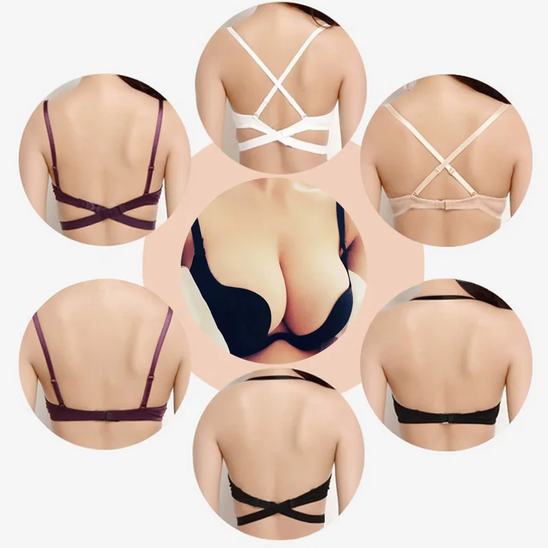 Новинка сексуальный женский Глубокий низкий бюстгальтер с чашкой W несколькими