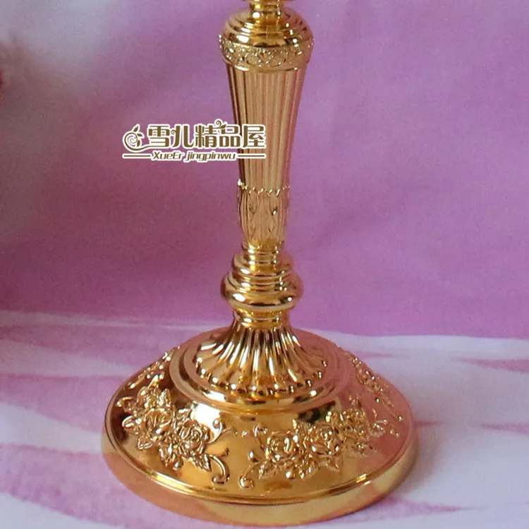 New European gold high foot 52 cm five head of home furnishings KTV hotel wedding birthday candle props | Дом и сад