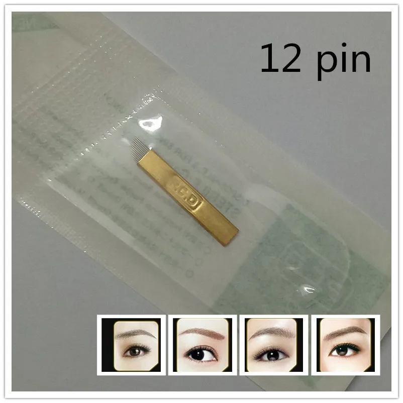 50 шт. тату иглы для бровей 12 контактов 14 контактов|needle for sewing machine|package spaceneedle box |