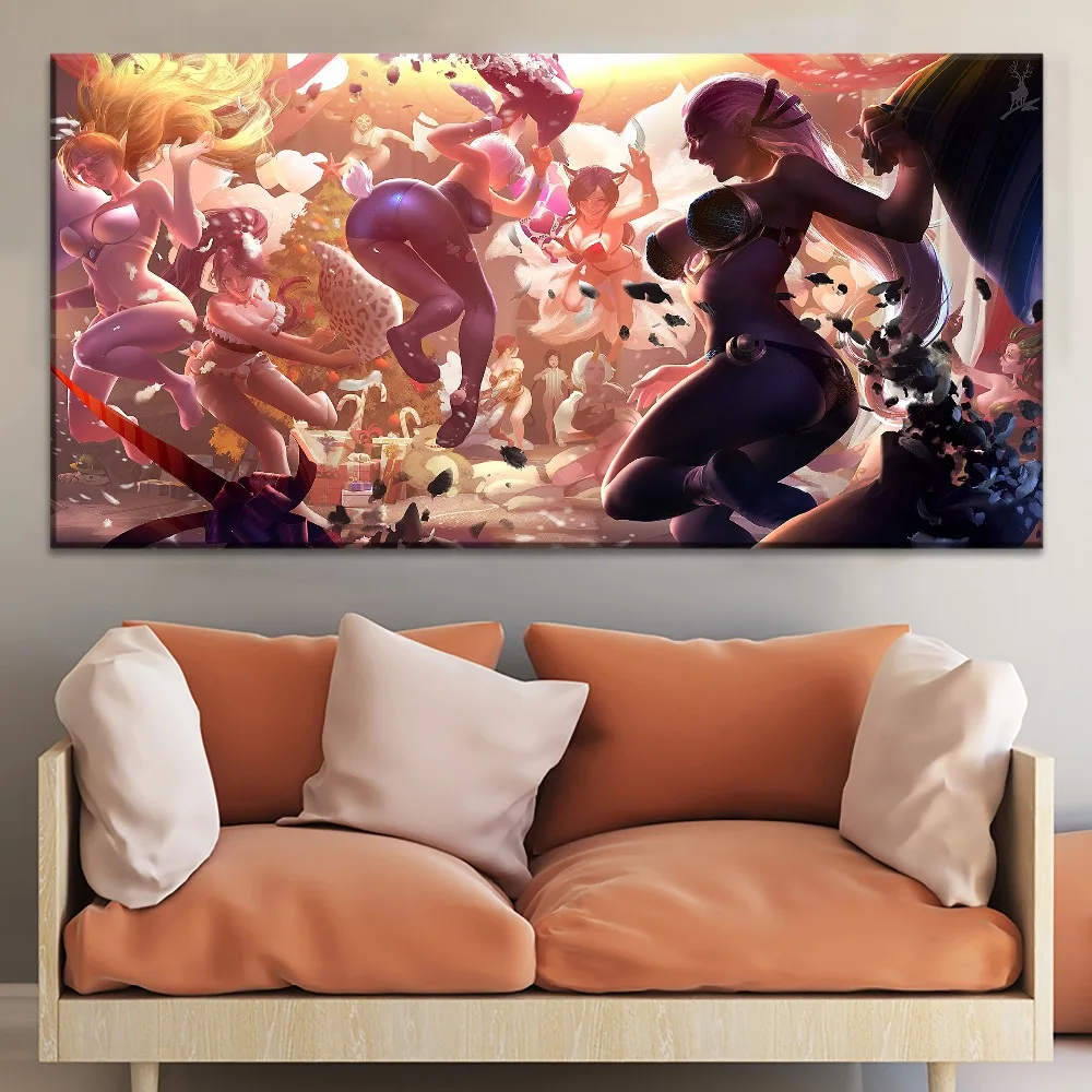 Пикантные с большими League of Legends для детей рисунок в виде пятен краски холст печати