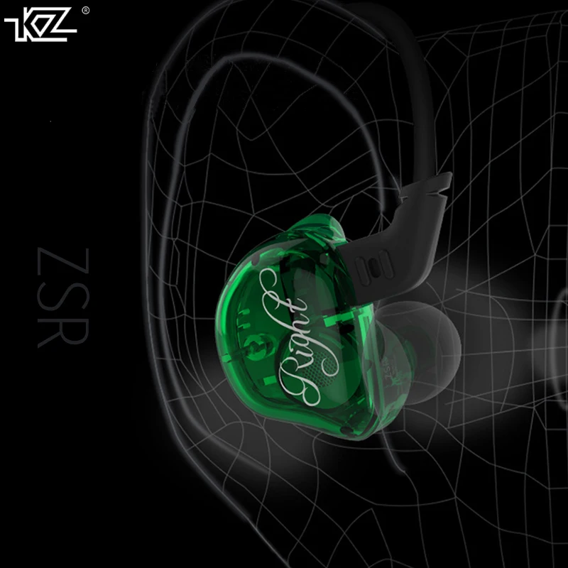 KZ-ZSR вкладыши raphone тяжелый бас Шум снижение 6-ти единиц водитель катушки
