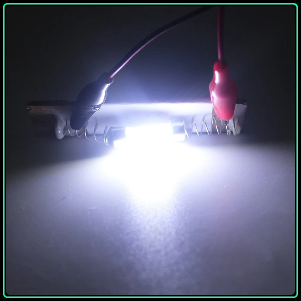Carsty Festoon COB 31MM / 36MM /39MM/42MM 3W Car LED Bulbs Interior Dome Map Reading Lights White 12V Hot 10Pieces/lot | Автомобили и