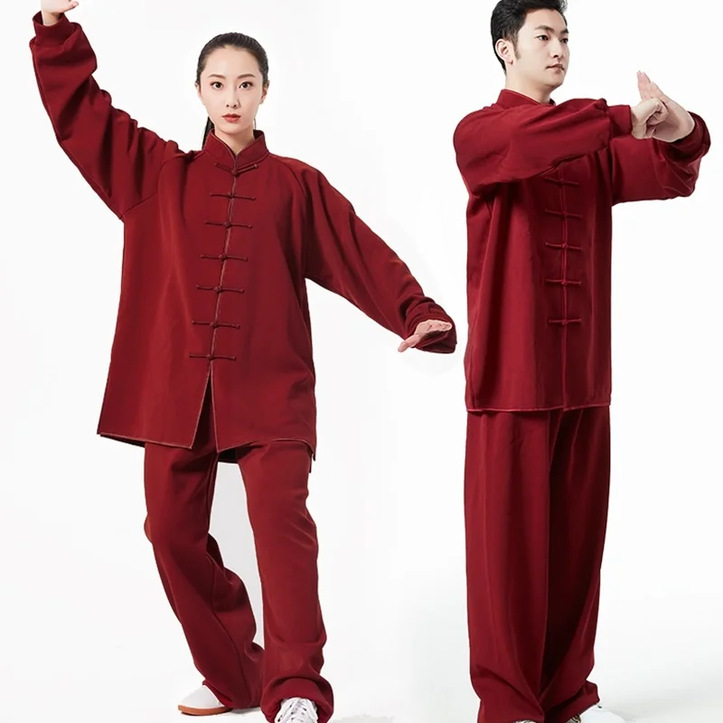 Одежда Tai Chi костюм Ушу Брюса Ли на осень и зиму традиционная китайская одежда Вин