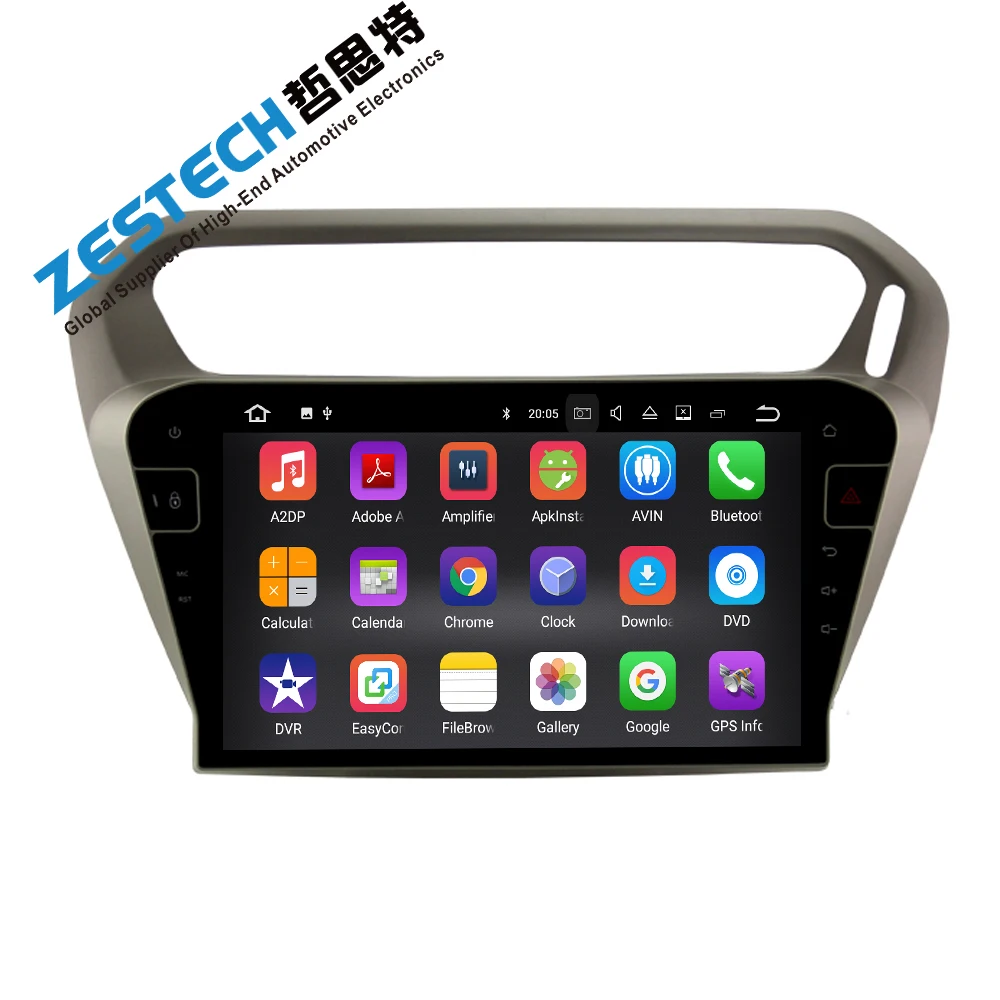 Автомобильный dvd gps экран 10 1 дюйма с сенсорным экраном android 7 для Citroen Elysee/Peugeot 301 2014