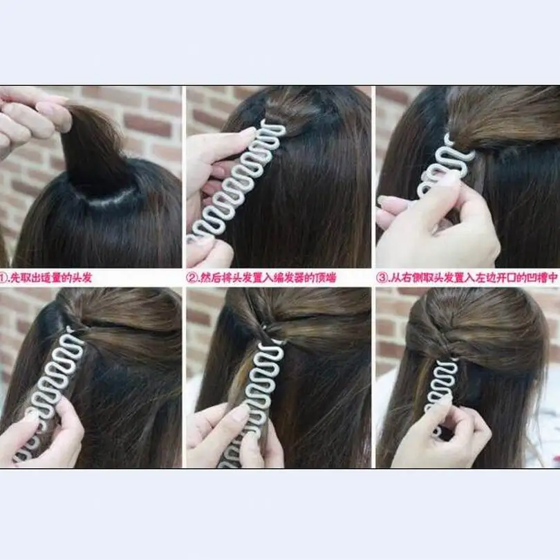 

Wholesal Fashion DIY french hair braiding tool lace up hair braider for personal modelling props as women dish hair styling tool