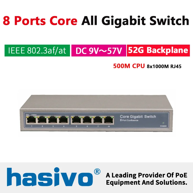 8x1000 м RJ45 порты Core all gigabit Switch | Компьютеры и офис