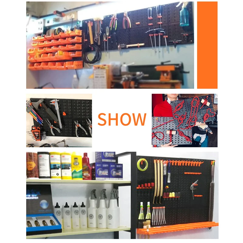 Пластик ящик для инструментов с настенным инструмент компонент хранения коробка