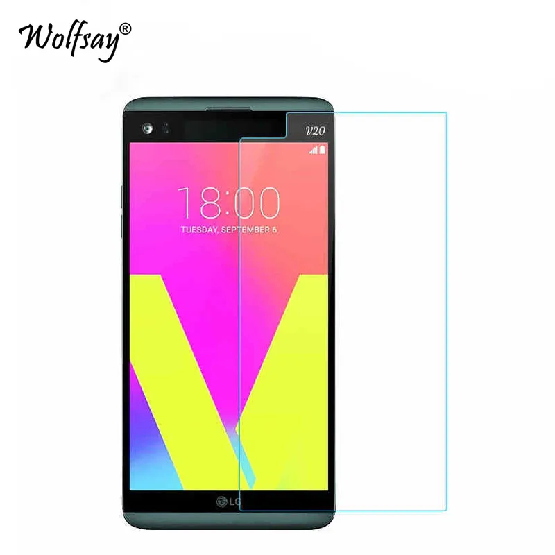 Закаленное стекло для защиты экрана LG V20 2 шт. Защитное защитная пленка Wolfsay F800 F800L