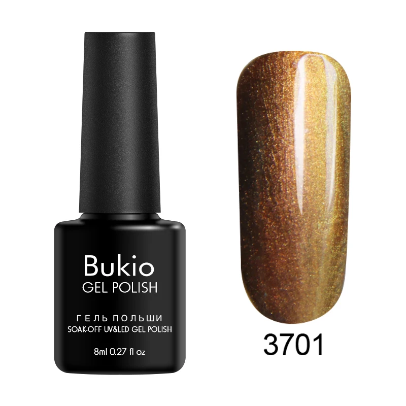 3701 Bukio Хамелеон Блестящий Гель-лак для ногтей порошок зеркальный эффект лак для ногтей 12 цветов долговечный замочить УФ светодиодный лак - Цвет: 3701