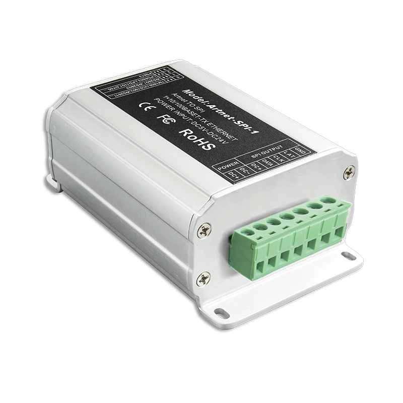 

New DC5V-24V Input;SPI(TTL) Digital Signal Output Artnet to SPI Converter Driving 2801,6803,1804,2811,1903 ICs,etc