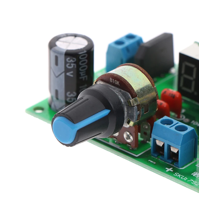 Светодиодный дисплей LM317 Регулируемый понижающий модуль регулятора напряжения