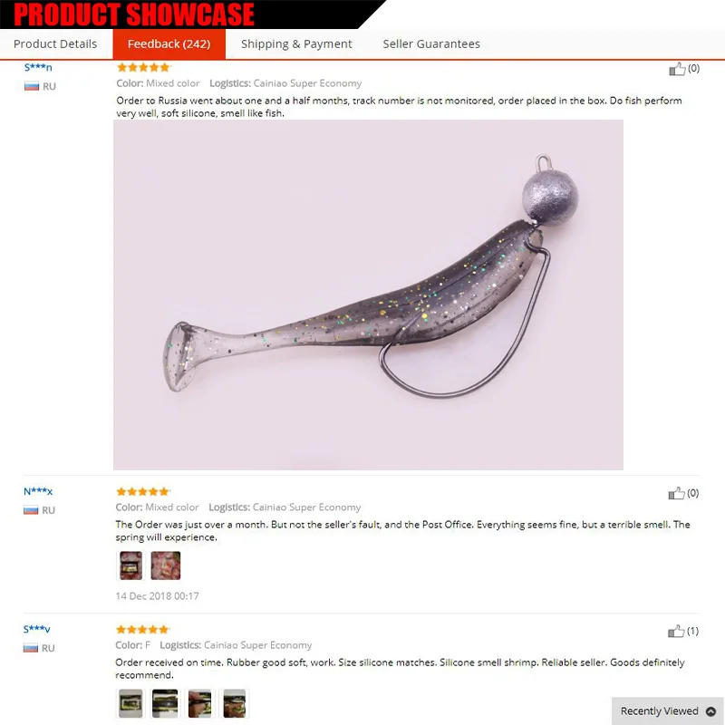 

WDAIREN Brand Jig Wobblers Fishing Lure 5cm 7.5cm 9.5cm Easy Shiner Bass Swimbait Double Color Artificial Silicone Soft Bait